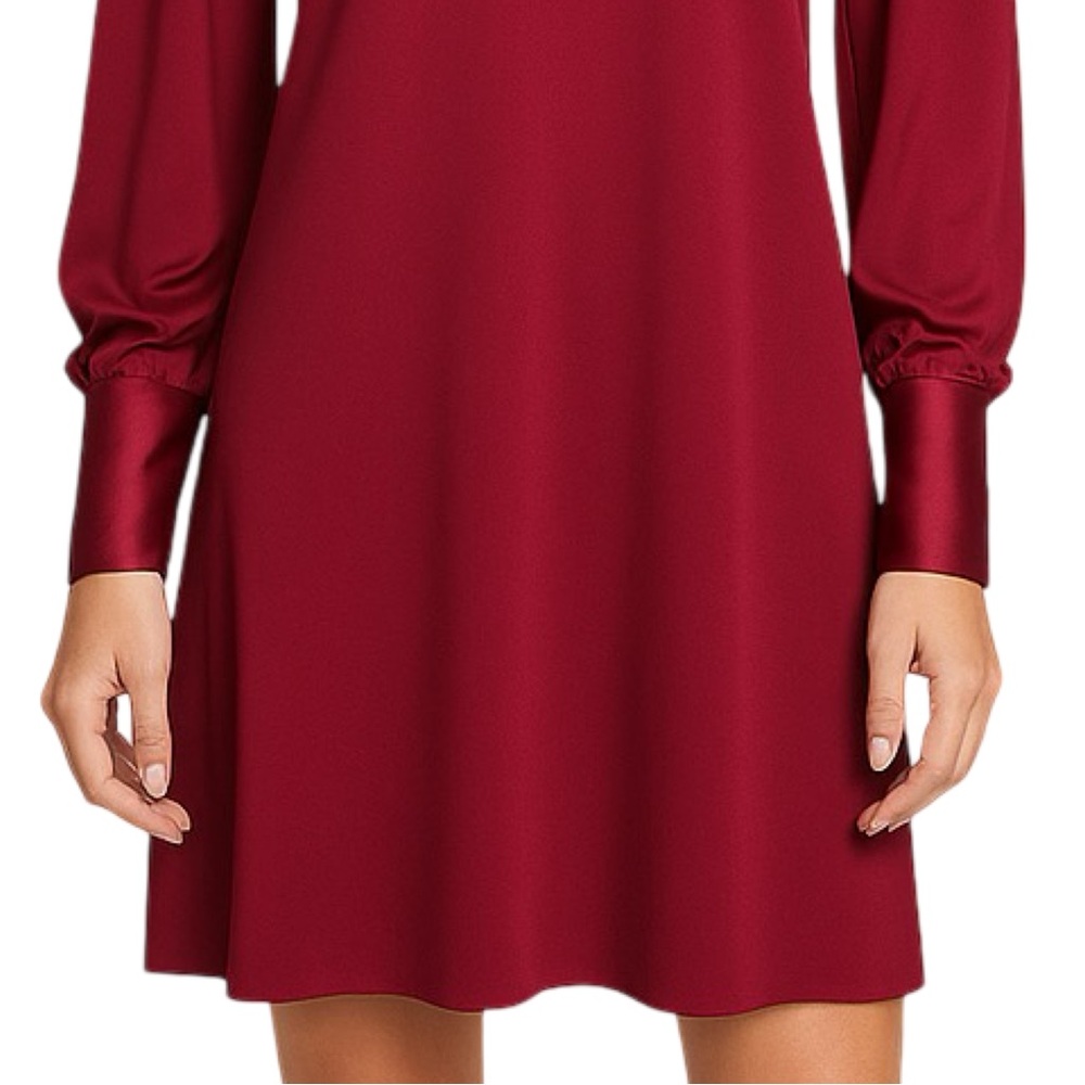 🔥 White House Black Market Satin Cuff Long Sleeve Dress Size Small Women’s - Picture 13 of 16
